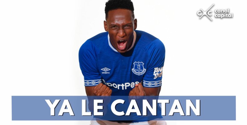 El canto de los hinchas del Everton a Yerry Mina El canto de los hinchas del Everton a Yerry Mina