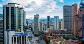 Vista panorámica de Bogotá desde los cerros