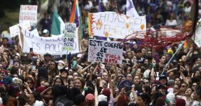 Mujeres en una marcha feminista