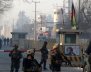 Afghan security forces keep watch at a check point close to compound of Afghanistan's national intelligence agency in Kabul, Afghanistan