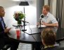 Britain's Prince Harry is seen interviewing former U.S. President Barack Obama, in Canada, in a 'Today Programme' exclusive, in this undated still image taken from video and received via 'The Today Programme on the BBC Radio 4' in London