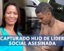 Por nexos con el Clan del Golfo, capturan a hijo de la líder social asesinada