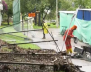 Obras detenidas por las fuertes lluvias