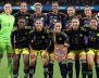 Jugadoras de la Selección Colombia posan en el Mundial Femenino de la FIFA