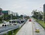 Imagen de vía principal de Bogotá desocupada en un Día sin Carro y sin Moto