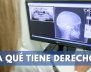 Mujer viendo una radiografía maxilar