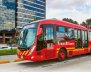 TransMilenio transitando por una de las vías de Bogotá