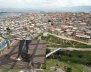 Imagen panorámica de la localidad de Bosa con un fragmento de imagen del puente Getsemaní