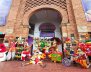 Bailarines durante evento Bogotá es Navidad 2022