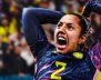 Johana Vanegas celebrando el gol contra Alemania