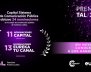Cartel anunciando las 11 nominaciones de CAPITAL y las 13 nominaciones de eureka Tu Canal en los premios TAL 2023