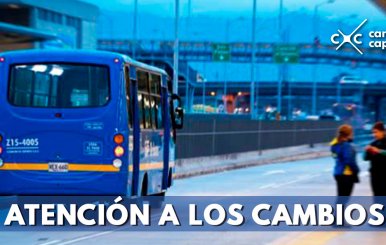 ¡Ojo! con estos ajustes en dos rutas del SITP