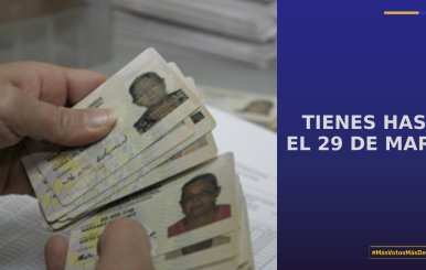 inscripción de cedulas para elecciones presidenciales
