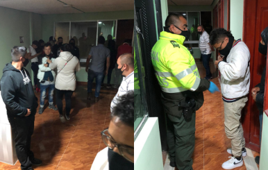 Policías encuentran fiesta clandestina con pelea de gallos en Bosa
