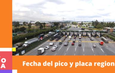 Pico y placa regional en Bogotá