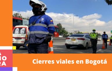 Agentes de tránsito en Bogotá