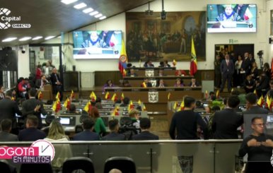 Imagen de la instalación del Concejo de Bogotá 2024