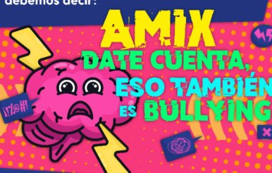 Caricatura con frase contra el bullying