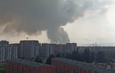 Incendio en el sur de Bogotá