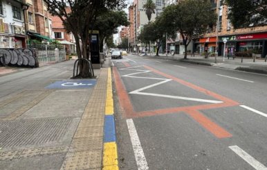 Carril preferencial de la carrera 13