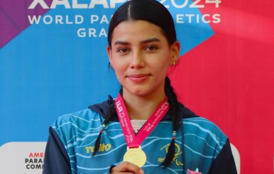 Xiomara Saldarriaga, ganadora de una medalla de bronce en los Juegos Paralímpicos 2024
