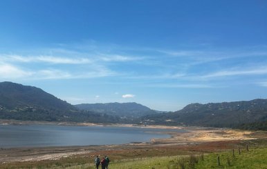 Imagen del embalse de San Rafael del sistema Chingaza