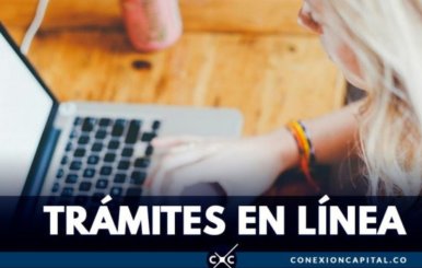 Persona frente a un computador portátil