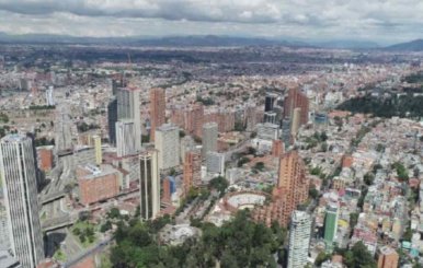 Foto panorámica de Bogotá 