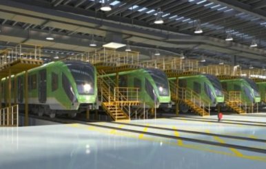 Render de los trenes que se usarán en el Metro de Bogotá
