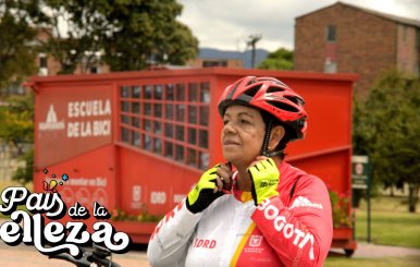 Sara Mejía, ciclista de Bogotá