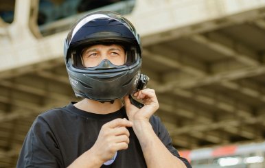 Uso del casco para moto
