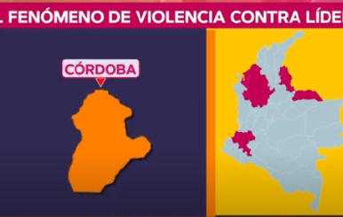 Violencia contra líderes en Colombia.