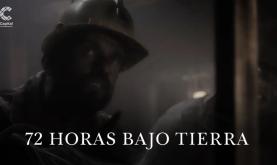 Minero con su casco mirando hacia arriba